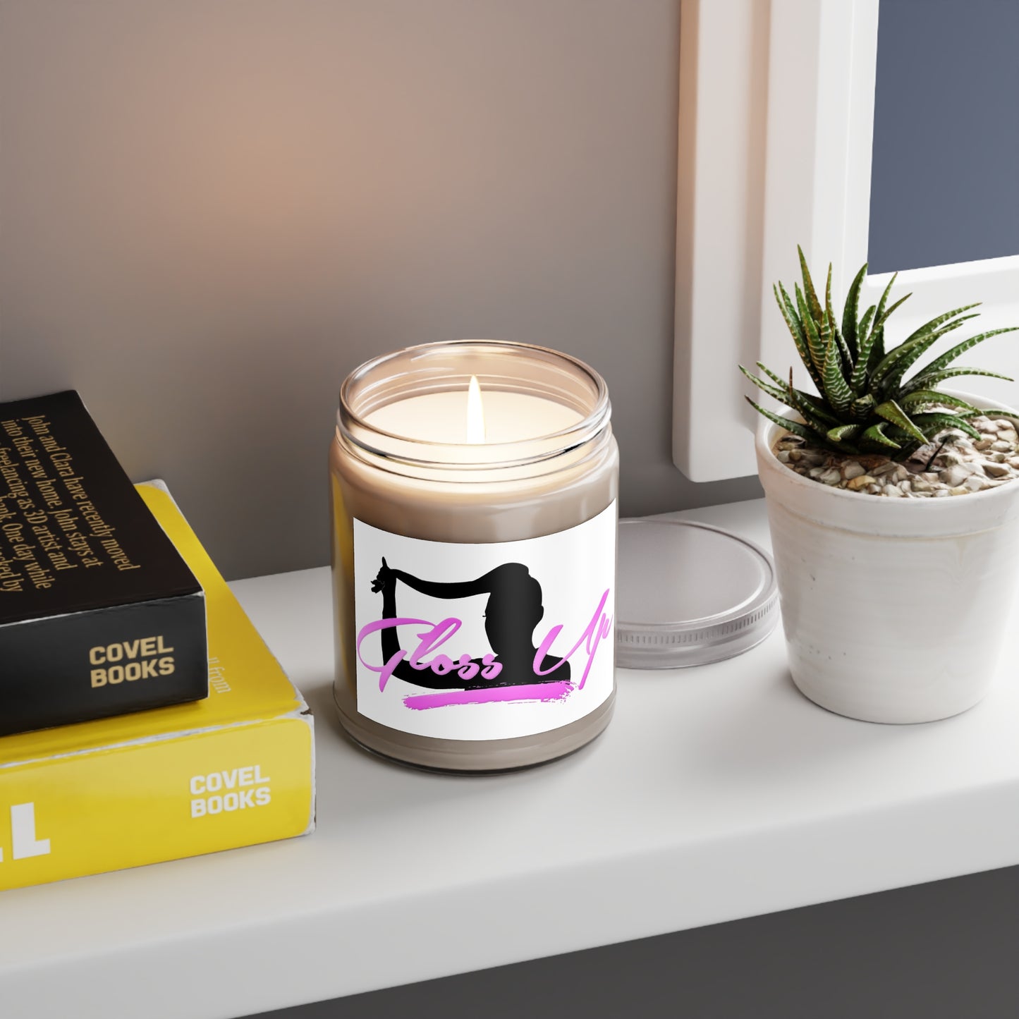 Gloss Up Scented Soy Candle - Relaxing Aromatherapy, Cozy Home Decor, Gift for Her, Self-Care Essentials, Spa Day, Candle Lover's Gift