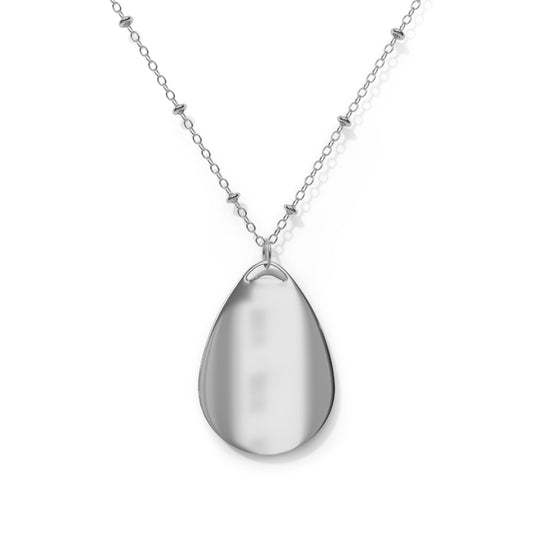 Chic Oval Necklace, Elegant Jewelry Gift, Personalized Pendant, Fashion Accessory, Stylish Layering Piece, Birthday Necklace