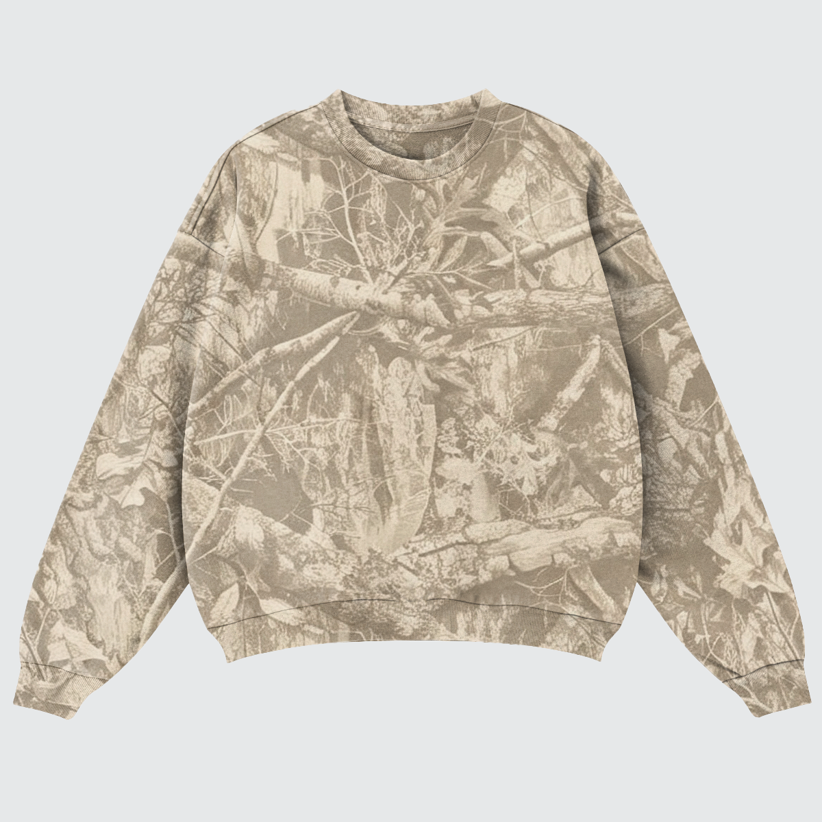 Gloss Up Camo Sweatshirt-Brown