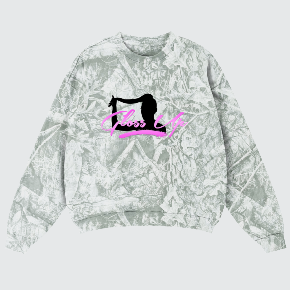 Gloss Up Camo sweatshirt-Gray