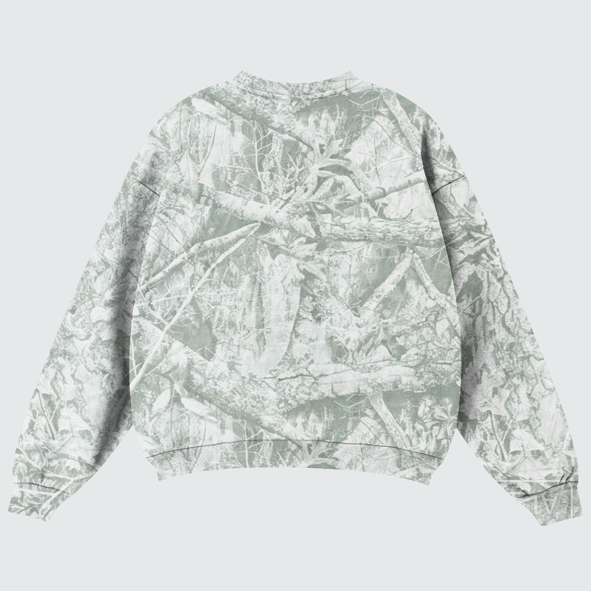 Cut Myself A Check Camo Sweatshirt- Gray